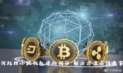 如何处理小狐钱包中的错误:解决方案与注意事项