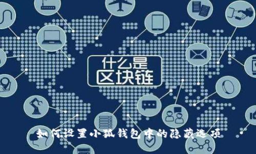 如何设置小狐钱包中的隐藏选项