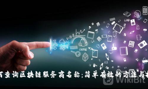 如何查询区块链服务商名称:简单有效的方法与技巧