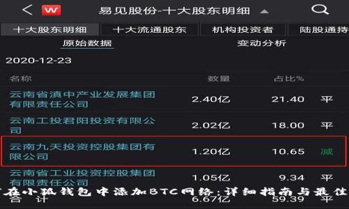 如何在小狐钱包中添加BTC网络：详细指南与最佳实践